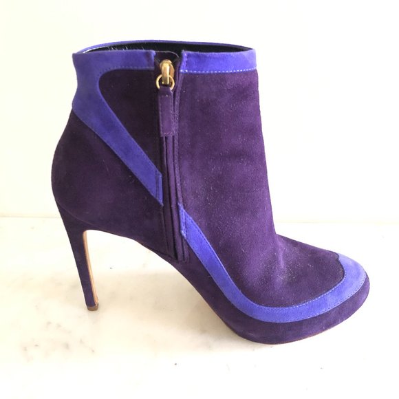 Rupert Sanderson Purple Garron Suede Ankle Boots - Picture 2 of 8